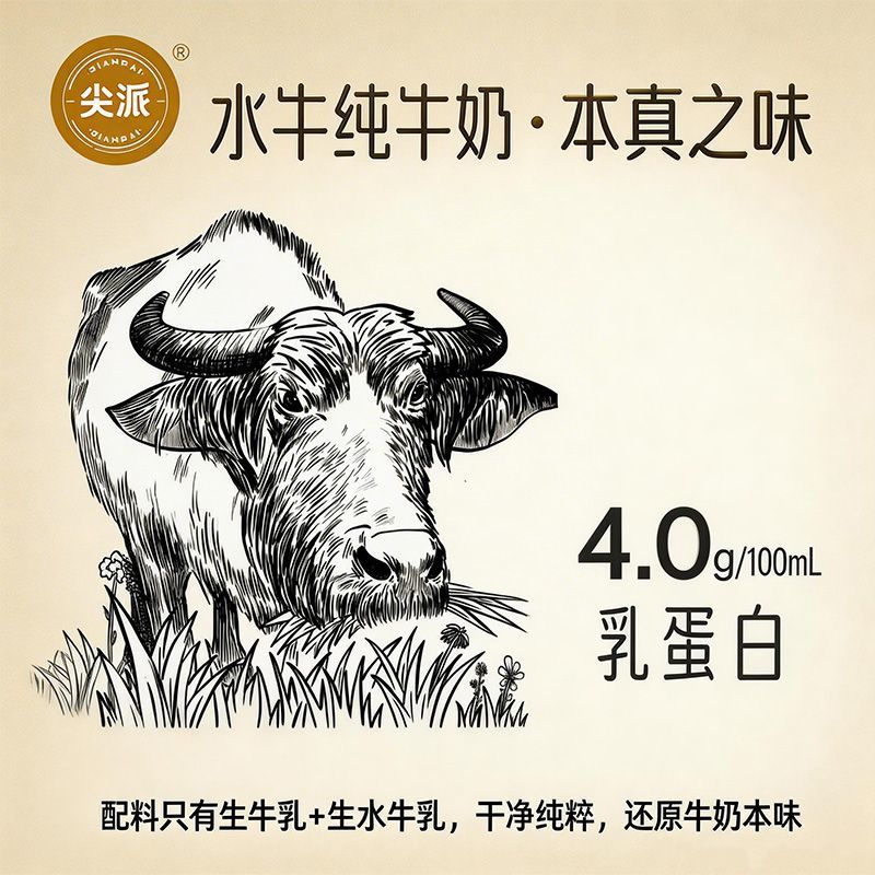 纯奶水牛奶